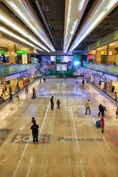 Bangkok Thailand Circa June 2015 Indoor Ice Rink Shopping Mall — Stock Photo, Image