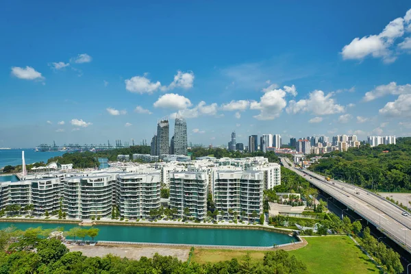 Singapore Circa April 2019 View Cable Car Singapore — 图库照片