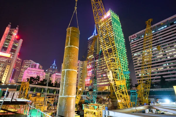 Hong Kong China Circa January 2019 Construction Site Seen Hong — Stock Photo, Image