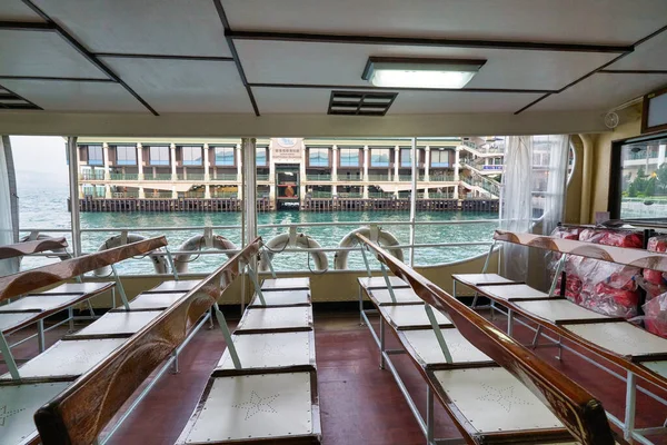 Hong Kong Čína Circa Leden 2019 Uvnitř Lodi Star Ferry — Stock fotografie