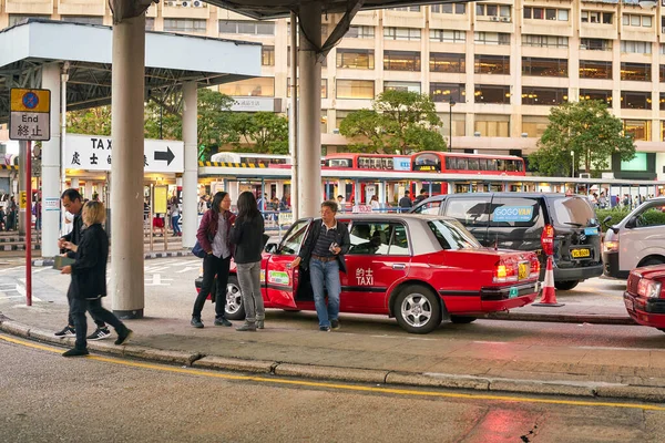 Hong Kong Ocak 2019 Toyota Taksi Hong Kong Görüldü — Stok fotoğraf