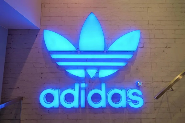 Hong Kong China Circa January 2019 Interior Shot Adidas Store — стокове фото