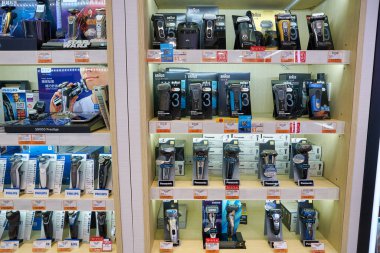 HONG KONG, CHINA - CIRCA JANUARY, 2019: interior shot of Fortress store in Elements shopping mall.