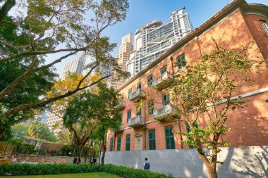 HONG KONG, CHINA - CIRCA JANUARY, 2019: view of Former French Mission Building in Hong Kong at daytime.