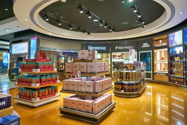 DUBAI, UAE - CIRCA JANUARY 2019: interior shot of Dubai International Airport.