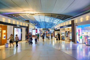 BANGKOK, THAILAND - CIRCA JUNE, 2015: interior shot of Suvarnabhumi Airport.