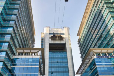 SINGAPORE - CIRCA APRIL, 2019: view of cable car system in Singapore.