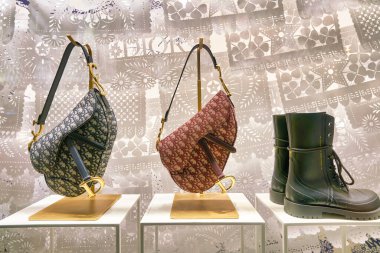 HONG KONG, CHINA - CIRCA JANUARY, 2019: goods on display at Christian Dior store in Hong Kong.