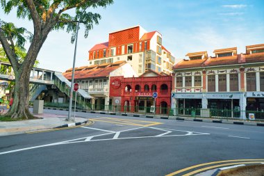 SINGAPORE - CIRCA APRIL, 2019: view of a street located in Singapore.