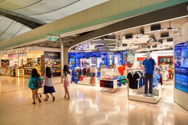 BANGKOK, THAILAND - CIRCA JUNE, 2015: interior shot of Suvarnabhumi Airport.