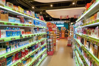 HONG KONG, CHINA - CIRCA JANUARY, 2019: interior shot of a store in Hong Kong.