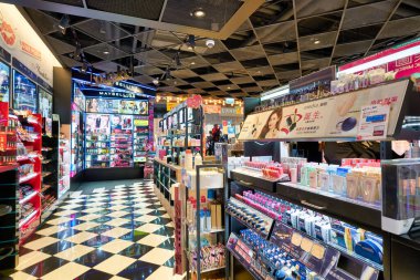 HONG KONG, CHINA - CIRCA JANUARY, 2019: interior shot of a store in Hong Kong.