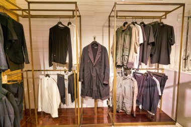 HONG KONG, CHINA - JANUARY 22, 2019: interior shot of Lane Crawford in Hong Kong. Lane Crawford is a retail company with speciality stores selling luxury goods in Hong Kong and Mainland China.