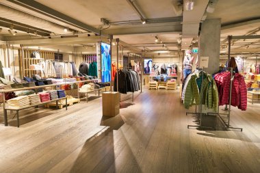 MILAN, ITALY - CIRCA NOVEMBER, 2017: interior shot of United Colors of Benetton store in Milan.