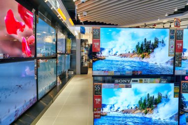 HONG KONG, CHINA - CIRCA JANUARY, 2019: interior shot of Fortress store in Elements shopping mall.