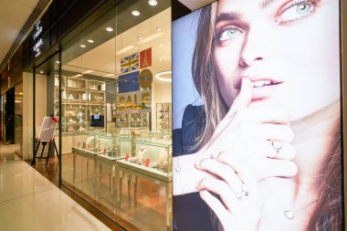 HONG KONG, CHINA - JANUARY 23, 2019: Links of London storefront at New Town Plaza shopping mall in Sha Tin.