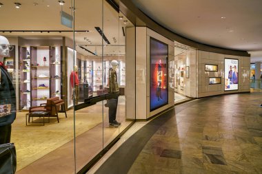SINGAPORE - CIRCA APRIL, 2019: storefront of Fendi store in The Shoppes at Marina Bay Sands.