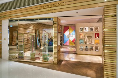 HONG KONG, CHINA - CIRCA JANUARY, 2019: R. Sanderson storefront in Elements shopping mall.