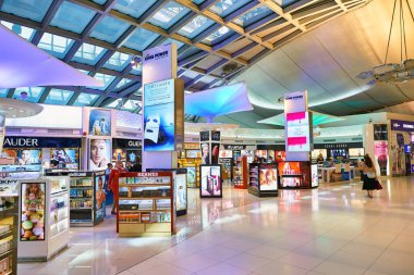 BANGKOK, THAILAND - CIRCA JUNE, 2015: interior shot of Suvarnabhumi Airport.
