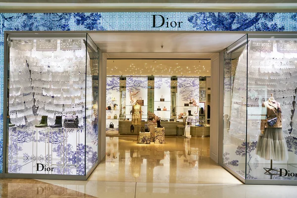 Hong Kong China Circa January 2019 Entrate Dior Store Elements — стокове фото
