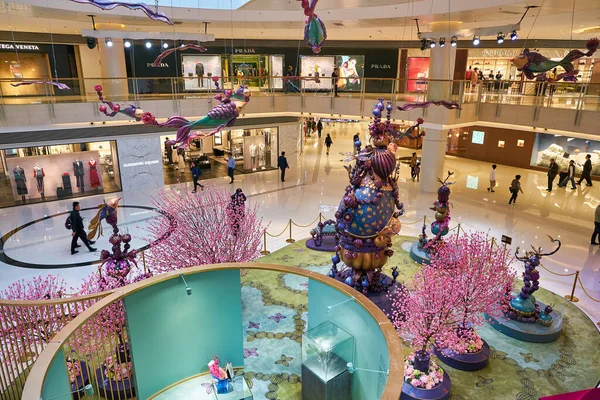 Hong Kong China Circa January 2019 Installation Elements Shopping Mall — Stock Fotó