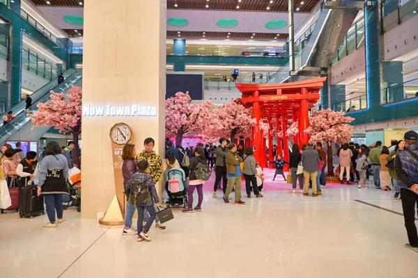 Hong Kong China Circa January 2019 Installation Happy Cherry Train — 图库照片