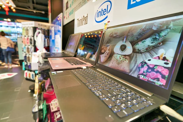 Hong Kong China Circa January 2019 Laptops Display Store Hong — Stockfoto