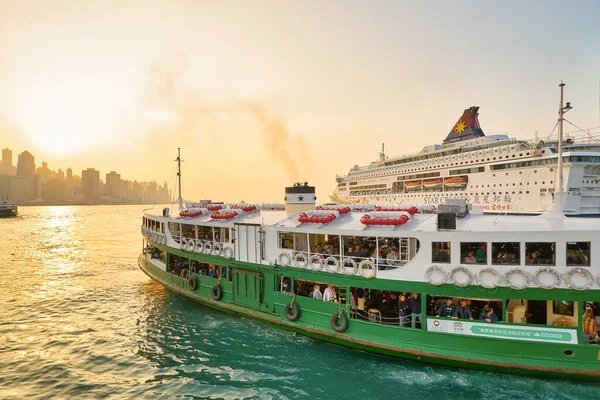 Hong Kong China Circa Enero 2019 Star Ferry Victoria Harbour — Foto de Stock