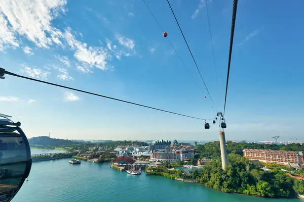 Singapore Circa April 2019 View Cable Car Singapore — Stockfoto