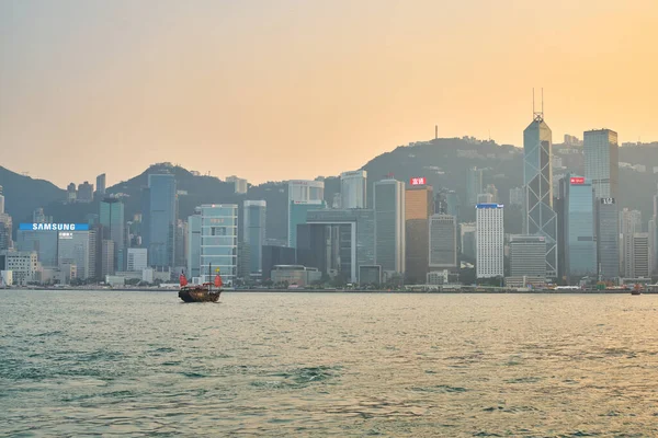 中国香港 2019年1月 黄昏时分的港岛景 — 图库照片