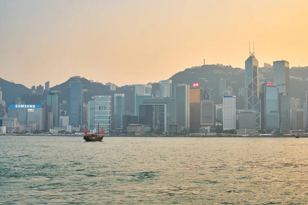 シルカ1月 2019 夕暮れ時の香港島の景色 — ストック写真