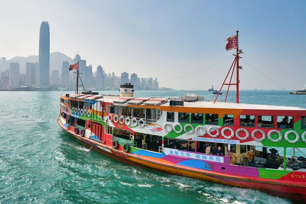 Hong Kong Čína Circa Leden 2019 Star Ferry Asijském Přístavu — Stock fotografie