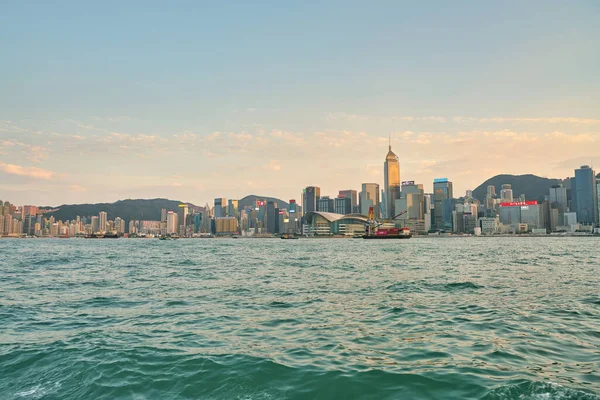 Hong Kong China Circa Januari 2019 Wan Chai Vanaf Victoria — Stockfoto