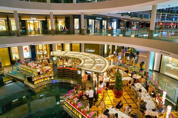 Singapore Circa Aprile 2019 Interni Shoppes Marina Bay Sands — Foto Stock