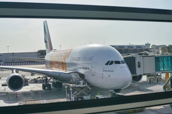 Dubai Uae Circa January 2019 Emirates Airbus A380 Tarmac Dubai — Φωτογραφία Αρχείου