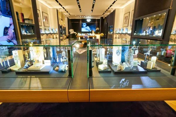 Hong Kong China Enero 2019 Joyería Expuesta Tienda Apm Monaco — Foto de Stock