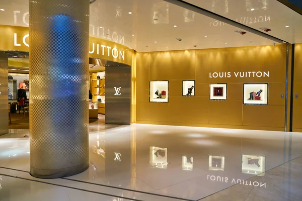 Hong Kong China Circa January 2019 Louis Vuitton Storefront Elements — ストック写真