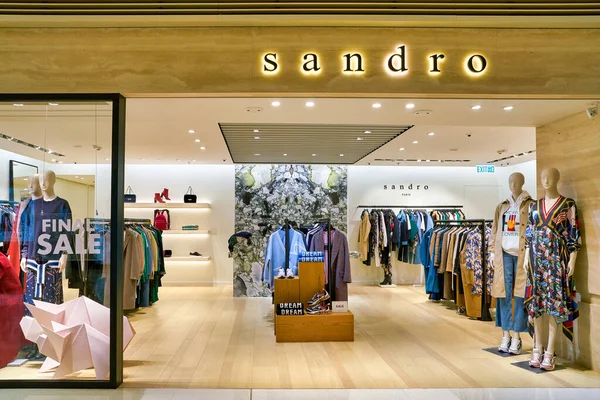 Hong Kong China Circa January 2019 Entrance Sandro Store Elements — Φωτογραφία Αρχείου