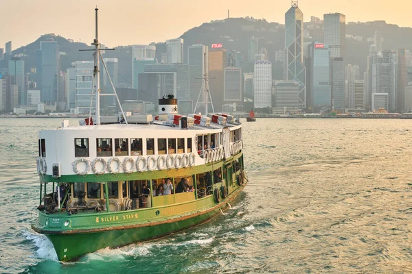 Hong Kong Čína Circa Leden 2019 Star Ferry Přes Victoria — Stock fotografie