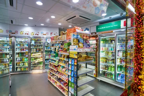 Circa 2019 香港の7 11店舗のインテリアショット — ストック写真