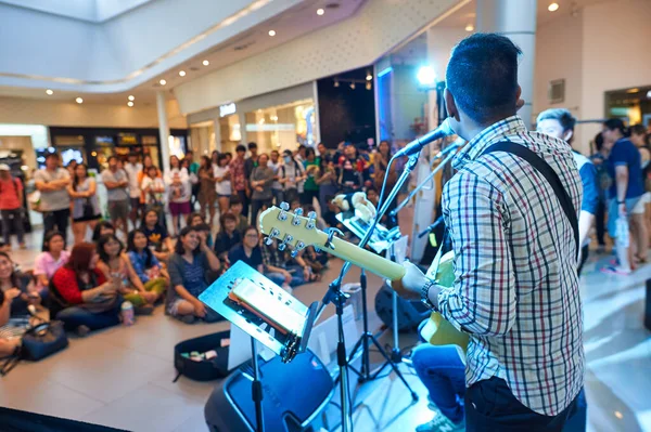 Bangkok Thailand Circa June 2015 Live Music Performance Shopping Mall — Stock Photo, Image