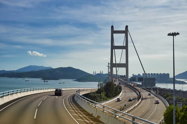 Hong Kong China Julho 2015 Vista Ponte Tsing Partir Segunda — Fotografia de Stock