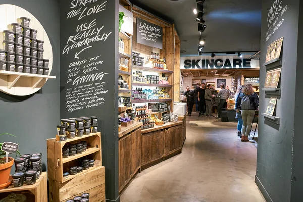 MILAN, ITALY - CIRCA NOVEMBER, 2017: interior shot of Lush store in Milan.