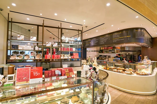 HONG KONG, CHINA - JANUARY 22, 2019: goods on display at Agnes b La Loggia at IFC mall in Hong Kong.