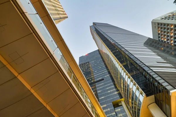 Hong Kong China Circa January 2019 Low Angle View Skyscrapers — Stock Photo, Image