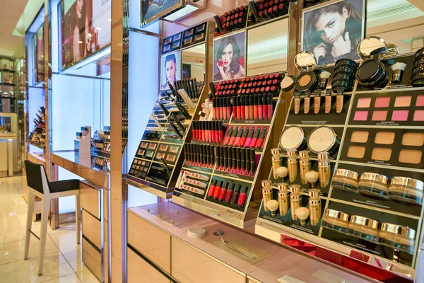 Hong Kong China Circa January 2019 Cosmetic Products Display Lancome — Stock Photo, Image