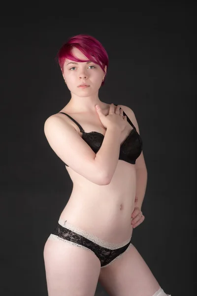 Meisje in de lingerie — Stockfoto