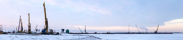 Construction site panorama — Stock Photo, Image