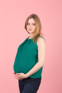 hamile bir kadın portresi Studio