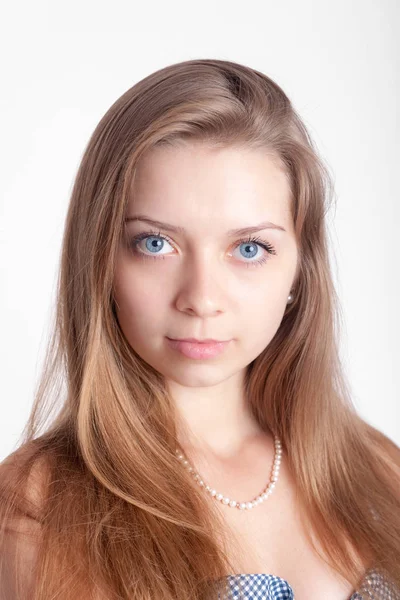 Chica con ojos azules — Foto de Stock